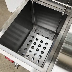 Stand Type Single Double Tank Gas Heating Deep <strong>Fryers</strong> 14L+14L Double Cylinder Potato <strong>Chip</strong> Chicken <strong>Fryer</strong> with 2 Baskets - Product Image 3