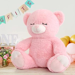 Cadeau de Noël et de la Saint-Valentin, <span class=keywords><strong>ours</strong></span> <span class=keywords><strong>en</strong></span> peluche géant <span class=keywords><strong>rose</strong></span> personnalisé avec des yeux brodés, <span class=keywords><strong>ours</strong></span> <span class=keywords><strong>en</strong></span> peluche doux avec fermeture éclair, unisexe - Product Image 3