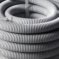 Tuyau flexible en PVC ondulé pour la protection des câbles, conduit électrique étanche, fabrication OEM disponible