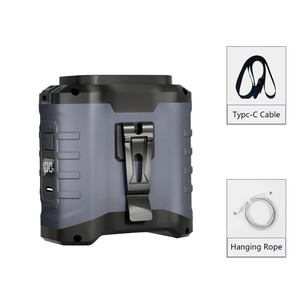 Ventilateur portable à clipser à la ceinture, mini ventilateur USB rechargeable avec batterie externe 10000 mAh, ventilateur sans fil à suspendre au cou pour le sport, les activités de plein air et le travail - Product Image 1