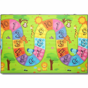 160x140x1,5 cm tapis de jeu double face XPE pour bébé enroulable mousse non toxique imperméable numéro coloré route-ville turquie - Product Image 1