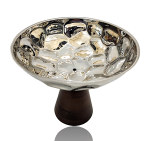 High Quality Modern Round Metal <b>Decorative</b> <b>Plate</b> Handmade Solid Design Stand Bowl Style Seller From India - Product Image 4