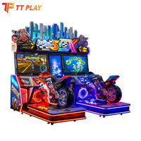 Nouvelle Machine de Jeu de Simulation de Course Super Moto 5 DX Arcade, Jeu Vidéo de Moto à Monnayeur pour Centre de Divertissement et Parc d'Attractions, Métal 2