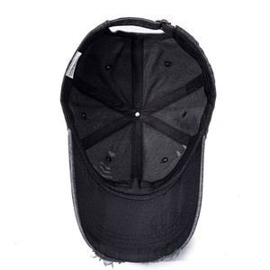 Unisex Retro American-Style Denim <b>Baseball</b> <b>Cap</b> with 3D Embroidery Old Washed Finish Metal Buckle-Spring/Summer Casual All-Match - Product Image 4