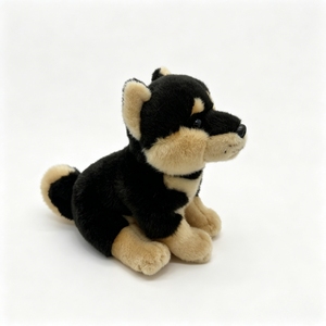 Peluche réaliste de Shiba Inu noir, jouet en peluche de chiot Shiba japonais ultra-réaliste, vente en gros de peluches de chiens personnalisées OEM ODM - Product Image 3
