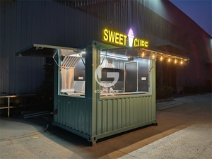 Bar à café mobile en conteneur de 20 pieds, mini-restaurant rapide, boutique pop-up, café en conteneur de 10 pieds - Product Image 2