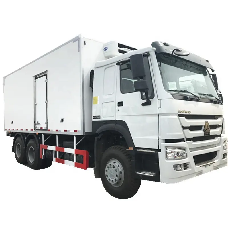 SINOTRUK HOWO شاحنة تبريد 5 أطنان 6X4 بقوة 336 حصان لنقل الطعام