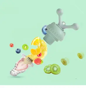 2022 Food Grade Natural Rubber Pacifier Baby Squeeze Feeder Baby Fruit Pacifier