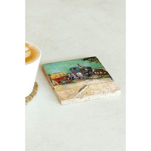 Série Vincent Van Gogh Ensemble de sous-verres individuels 161 Design carré pour cadeau d'entreprise ou promotion - Product Image 2