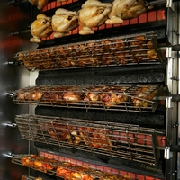 Nouvelle machine à rôtir le poulet au gaz commerciale, multifonctionnelle, portable, à économie d'énergie, grande capacité