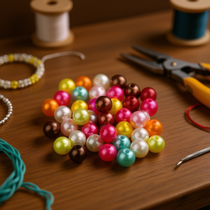 Perlas Sueltas Multicolores Ilan Abalorio de 10 mm para la Elaboración de Joyas - Product Image 2