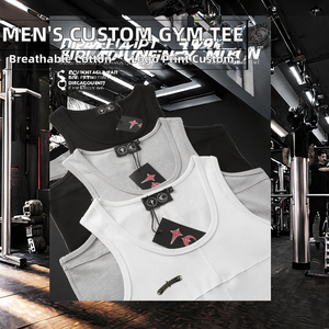 Chaleco Deportivo de Baloncesto para Hombre con Logotipo Personalizado en Relieve, 100% Algodón, Transpirable, de Secado Rápido, sin Mangas, para Fitness - Product Image 2
