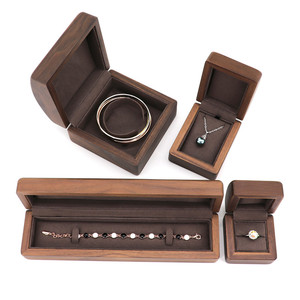 Factory Luxury Vintage Custom Mahogany Wooden <strong>Jewelry</strong> <strong>Box</strong> for Ring Necklace - Product Image 4