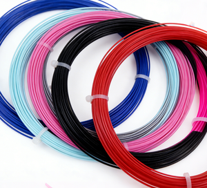 Cordage de badminton ALPHA BS21 0,72 mm en nylon durable, haute résistance au rebond, contrôle optimal, niveau débutant, 10 m, couleurs assorties, vente en gros - Product Image 1