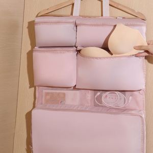 Waterproof Fabric Seven-in-One Folding Travel <b>Storage</b> Bag <b>Clothes</b> Partition Dormitory Hanging <b>Storage</b> Cross-Border Luggage - Product Image 4