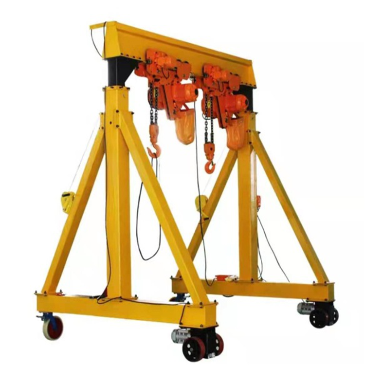 Electric Adjustable Gantry Crane 6 Ton Frame Portal New Condition for Construction Industries Capacities 5 Ton Hoist Lifting