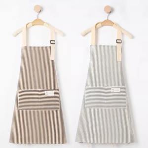 Delantal de Cocina de Algodón con Estampado de Vaca, Delantal Elegante con Tema de <span class=keywords><strong>Bon</strong></span> Appétit para Cafetería y Cocina Casera - Product Image 3