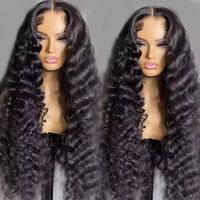 Perruque en cheveux humains Deep Wave, vente en gros, sur mesure, avec dentelle frontale, directement de l'usine, OEM, faible MOQ