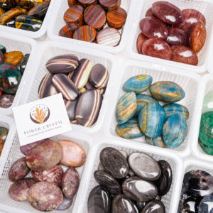 Yüksek kaliteli cilalı afrika yeşim kristal palmiye taş toplu doğal cep kristal şifa taşları - Product Image 6