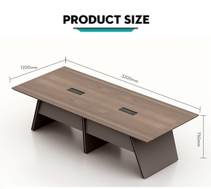 Bàn họp hiện đại bằng gỗ, kiểu mô-đun, bàn làm việc phòng họp, nội thất văn phòng cao cấp, bàn họp 8-10 người kèm ghế - Product Image 2