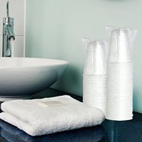 Gobelets en plastique transparent de 7 oz, emballés individuellement, gobelets en plastique PP jetables, verres à boire de 9 oz pour hôtel, fête, Thanksgiving