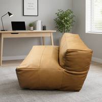 Fauteuil lounge modulaire en forme de L en similicuir PU, canapé de sol rembourré en mousse pour salon, chambre et bureau à domicile