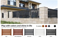 Panneaux décoratifs de clôture de jardin en aluminium pour extérieur, bordure de villa, patio, aménagement paysager, clôture métallique économique, clôture en aluminium
