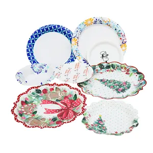 Vietnam factory direct children's party 9 inch disposable paper plates can be customized patterns