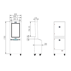 Kiosque libre-service au sol de 32 "avec reconnaissance faciale, Android 2.0GHZ, avec imprimante, petit stockage - Product Image 2
