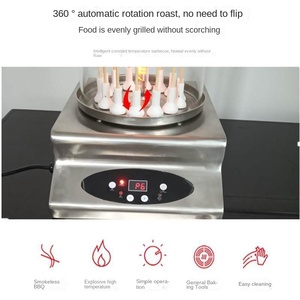 <b>Electric</b> Oven Commercial Use Smoke Free Vertical <b>Barbecue</b> Commercial Skewer Baking Equipment Motor Automatic Stainless Steel - Product Image 2