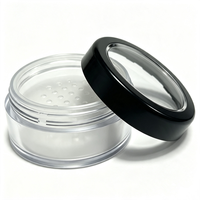 Pot à poudre minérale personnalisé, conteneur de poudre libre, emballage cosmétique avec couvercle tamis