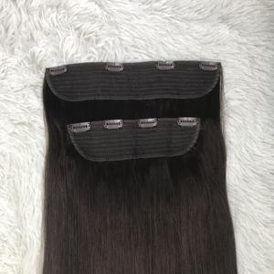 Cuticola vergine Remy umana Premium intatta a doppio pezzo Clip-in di estensione senza soluzione di continuità nell'estensione dei capelli - Product Image 2