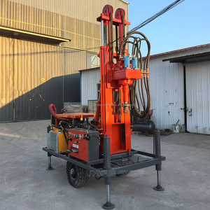 Foreuse rotative sur roues UNIQUE haute performance, diesel, 42 kW, 120 m, force de levage de 14 t, prix d'usine, pour forage d'eau - Product Image 3