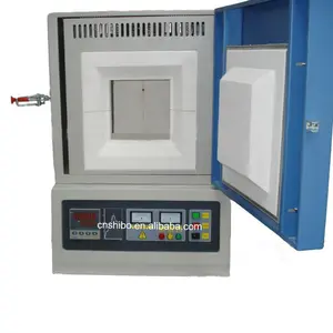 1700 lab box muffle furnace heated by the MoSi2 heating elements