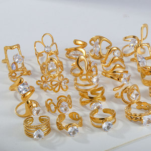 Anillos de Acero Inoxidable 18k al por Mayor, Accesorios de <span class=keywords><strong>Moda</strong></span> Populares, Anillos de Acero Inoxidable de Alta Gama - Product Image 2