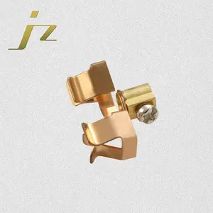 JinZhi JZ manufacturer electrical socket metal brass stamping part cooper spring brass stamping