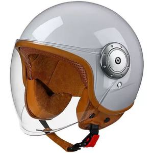 Casque 3/4 personnalisable en gros, directement d'usine, style vintage, léger et protecteur, pour scooter, moto tout-terrain, kart, cyclomoteur, vélo électrique - Product Image 2