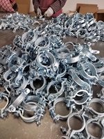 Colliers de serrage robustes SL115 à double boulon en acier galvanisé pour tuyaux métriques/pouces