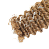 Cheveux en vrac pré-divisés pour tressage, extensions de cheveux humains Deep Wave pour tresses au crochet sans nœuds, 60 grammes/lot, tresses bohèmes invisibles