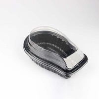 Hochwertige Einweg mahlzeit Gebratenes Huhn Verpackungs behälter Große Kunststoff-Fast-Food-Schale mit Deckel