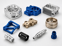 Layanan Manufaktur Komponen Logam Presisi Kustom, Pemesinan CNC Aluminium OEM, Pengerjaan CNC Milling dan Turning, dan Anodisasi