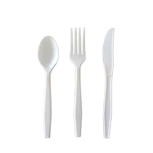 Có thể tái chế compostable dao kéo muỗng dao nĩa kit phân hủy sinh học sinh thái thân thiện đồ dùng