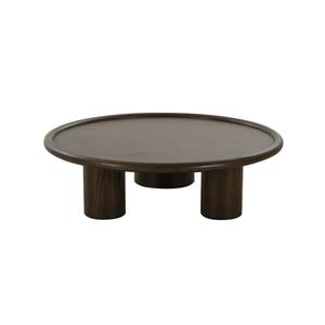 Round Wood <b>Coffee</b> <b>Table</b> Minimalist Modern Design Living Room Furniture Durable Solid Wood Construction - Product Image 4