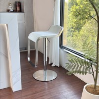 Tabouret de bar noir avec réglage de la hauteur par vérin à gaz, structure métallique, chaise de comptoir pour la maison, le restaurant, le café, l'hôtel