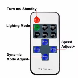 <span class=keywords><strong>Mini</strong></span> RF Control remoto de 11 teclas Atenuador LED Flexible 2835 Atenuadores de luz de neón con 4 canales de salida, Mono de un solo color a la medida del tiempo - Product Image 3