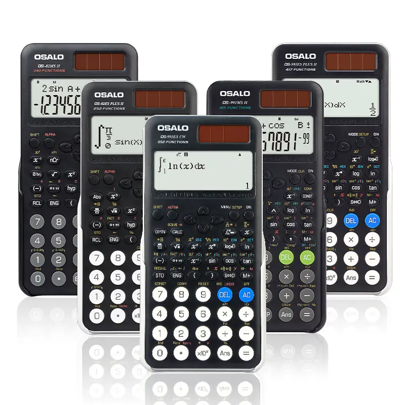Kalkulator ilmiah multifungsi sekolah kalkuladora Cientifica elektronik untuk tes siswa kalkuladora cifica