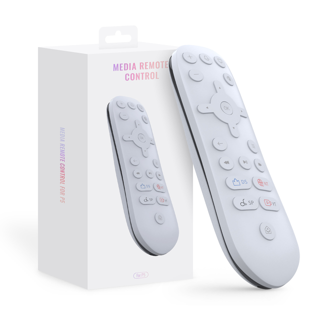 Media Remote with Voice Control & Infrared for Game Console TV Set Top Box Sensitive Low Power Ergonomic Anti-Slip Design