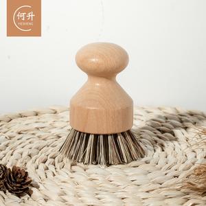 Cepillo de lavado de olla de aceite antiadherente de palma de coco cuidadosamente seleccionado, cepillo de lavavajillas de madera de haya, cepillo de limpieza multifuncional - Product Image 4