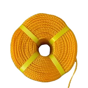 Wholesale rope 3 4-PP Rope 3 or 4 Strand Twisted 3mm-42mm PE floating Rope Packing Rope