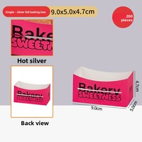 Boîte en papier soufflé biodégradable populaire sur Internet, sac personnalisé pour yaourt, beignets, dorayaki et produits de boulangerie